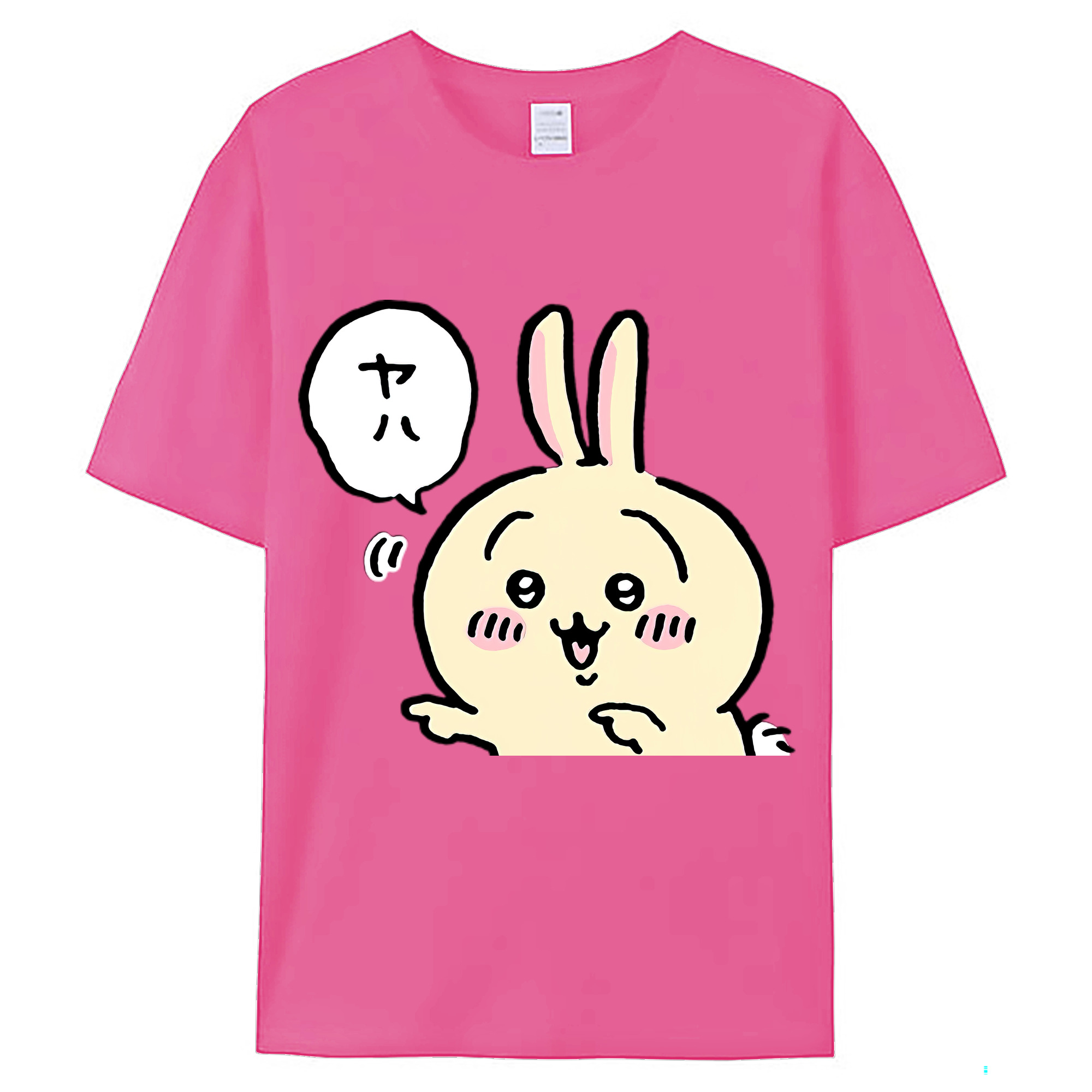 （画像用） ちいかわ うさぎ Chii-kawa usagi レディースカジュアルプリントTシャツ（綿100％）